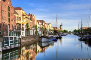 Rotterdam's Delfshaven with his Historic Boats