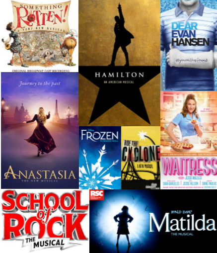 Top ten must-see musicals (2013-2018)